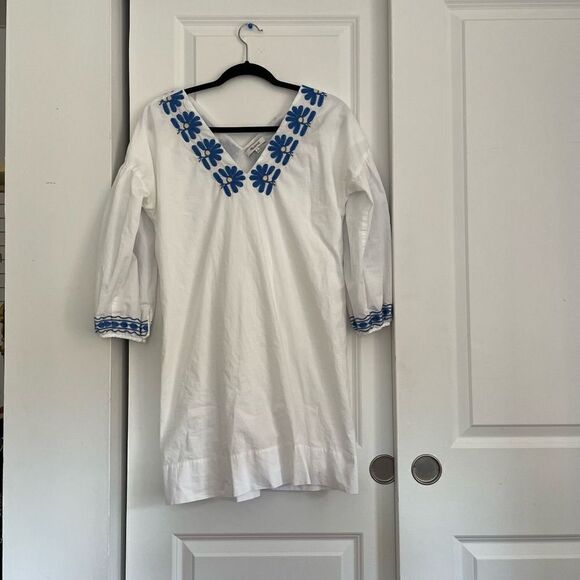 Madewell blue and white mini dress - Picture 2 of 10
